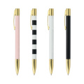 Оптовые продукты Slim Barrel Black Twist Ball Pen с пользовательским логотипом розовый цвет милая ручка для Lady Student
